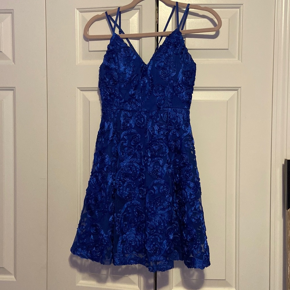 Blue homecoming dress